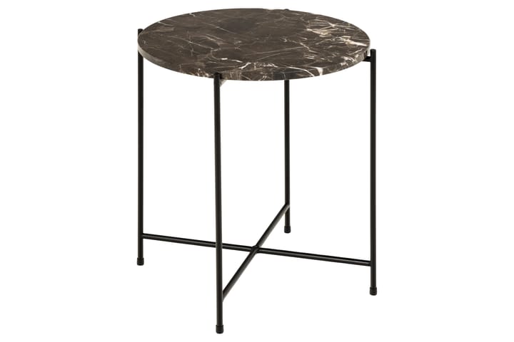 Sivupöytä Sakchan 42 cm Pyöreä - Ruskea - Tarjotinpöytä & pikkupöytä - Lamppupöytä