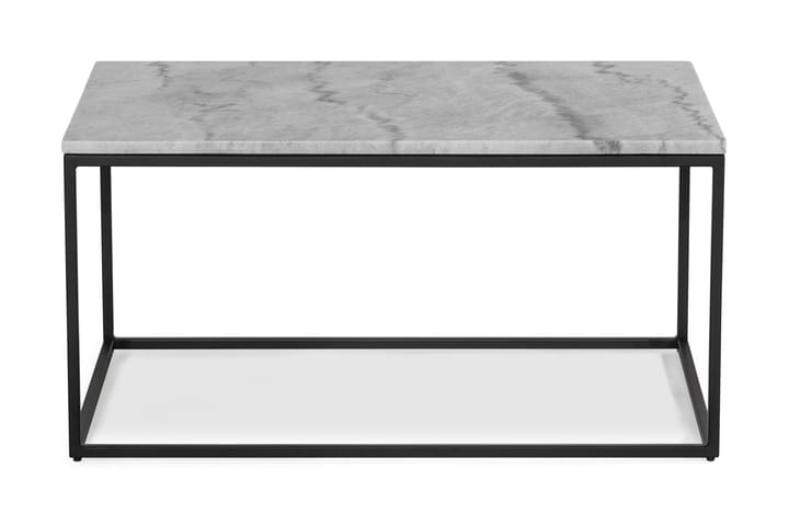 Sohvapöytä Titania 90 cm Marmori - Harmaa/Musta - Marmoripöyd�ät - Sohvapöytä