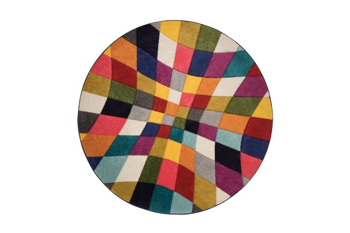 Friezematto Spectrum Rhumba 160 cm Pyöreä Monivärinen - Flair Rugs - Wilton-matto - Kuviollinen matto & värikäs matto