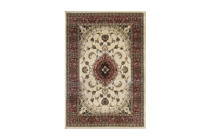 Matto Salerno Norsunluu/Tummanpunainen 120x170 - D-sign - Wilton-matto - Kuviollinen matto & värikäs matto