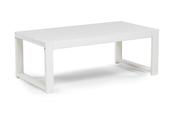 Pöytä Hillerstorp Gotland 120 cm - Valkoinen - Ruokapöytä terassille
